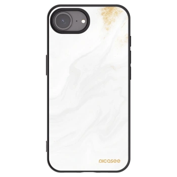 Picasee Μαύρη θήκη σιλικόνης για Apple iPhone 16e - White