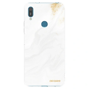 Picasee διαφανής θήκη σιλικόνης Huawei Y7 2019 - White