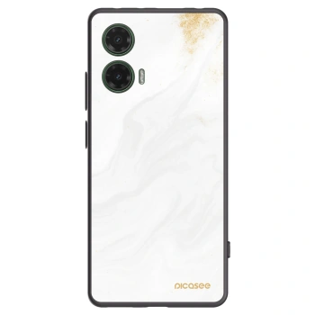 Picasee Μαύρη θήκη σιλικόνης για Motorola Moto G35 5G - White