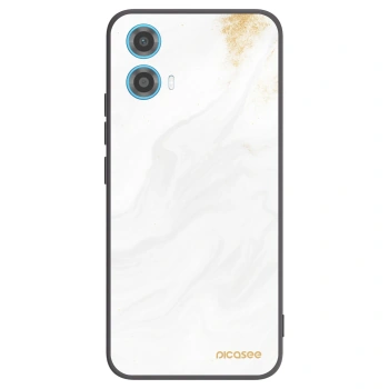 Picasee Μαύρη θήκη σιλικόνης για Motorola Moto G34 5G - White