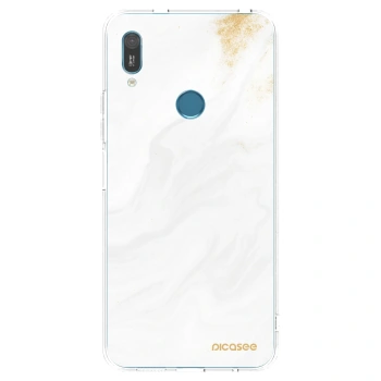 Picasee διαφανής θήκη σιλικόνης Huawei Y6 2019 - White