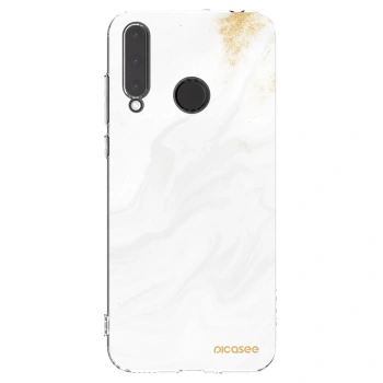 Picasee διαφανής θήκη σιλικόνης Honor 20 Lite - White
