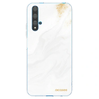 Picasee διαφανής θήκη σιλικόνης Huawei Nova 5T - White