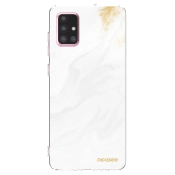 Picasee διαφανής θήκη σιλικόνης Samsung Galaxy A71 A715F - White
