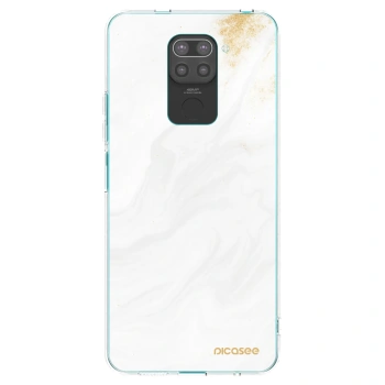 Picasee Μαύρη θήκη σιλικόνης για Xiaomi Redmi Note 9 - White