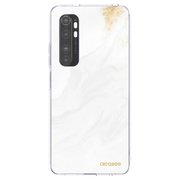 Picasee διαφανής θήκη σιλικόνης Xiaomi Mi Note 10 Lite - White