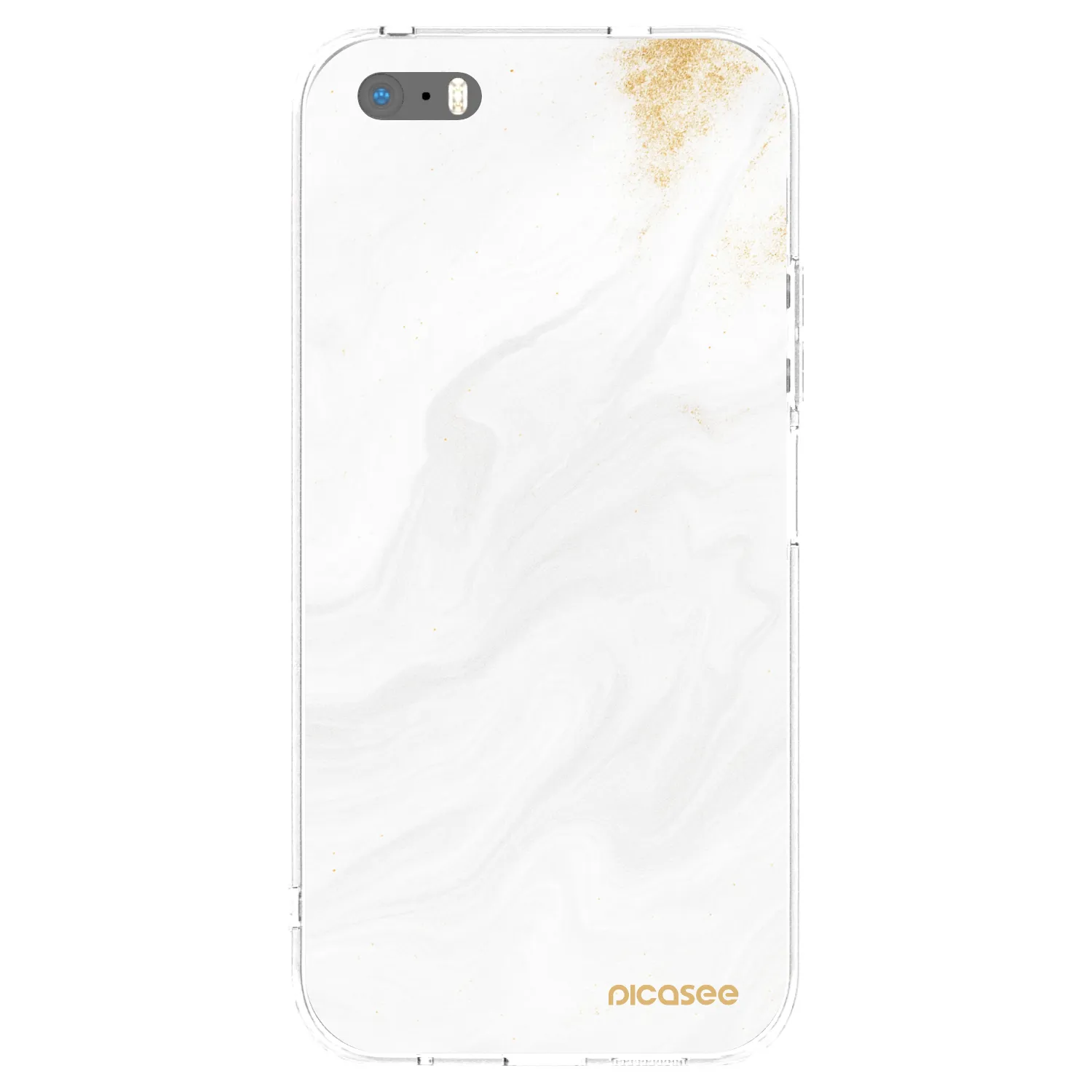 Picasee διαφανής θήκη σιλικόνης Apple iPhone 5/5S/SE - White