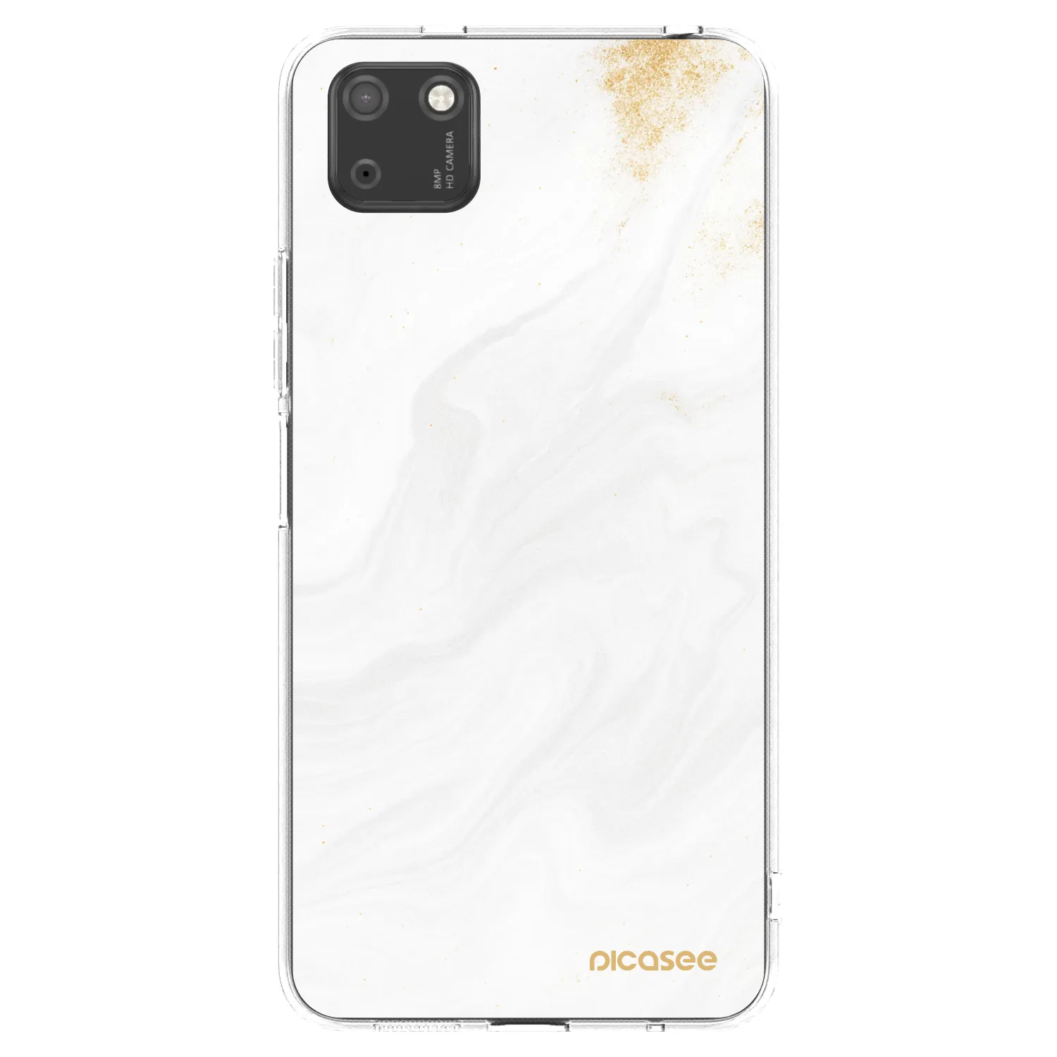 Picasee διαφανής θήκη σιλικόνης Huawei Y5P - White