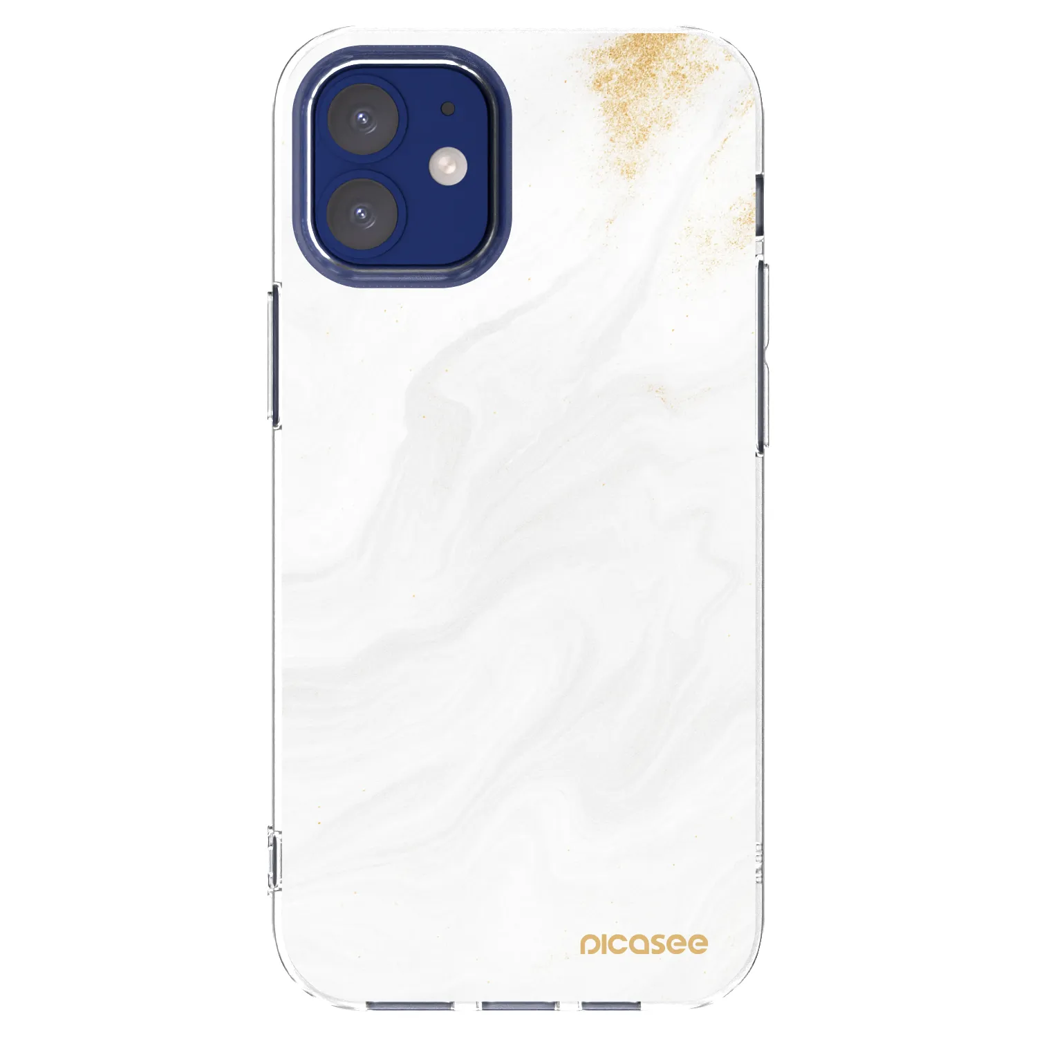 Picasee διαφανής θήκη σιλικόνης Apple iPhone 12 mini - White