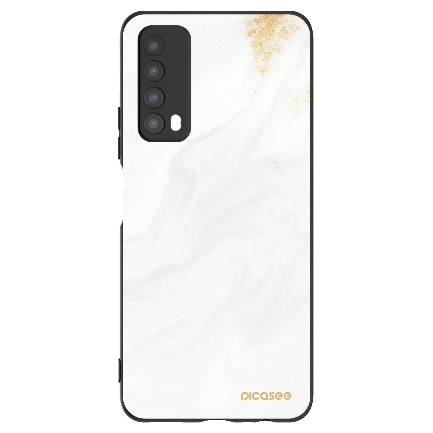 Picasee Μαύρη θήκη σιλικόνης για Huawei P Smart 2021 - White