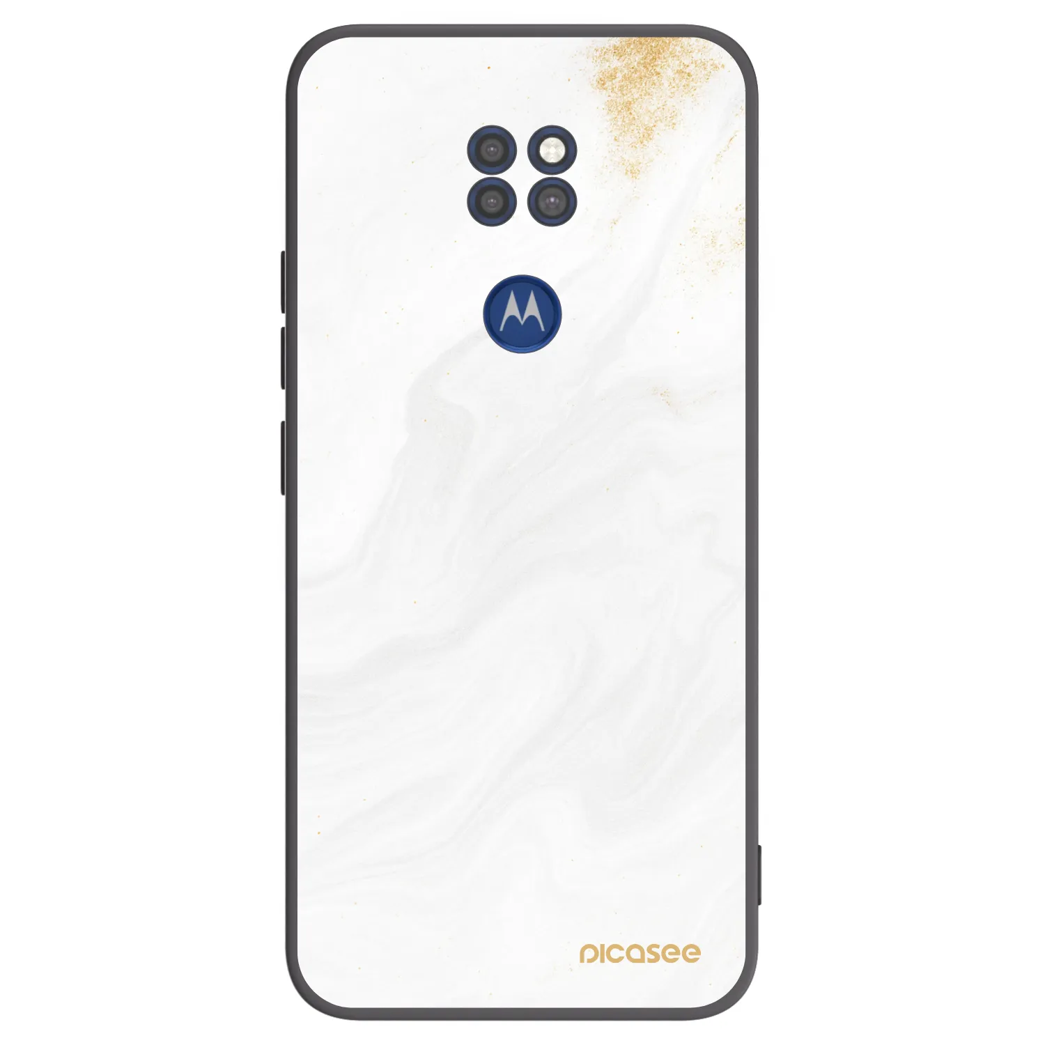 Picasee Μαύρη θήκη σιλικόνης για Motorola Moto G9 Play - White