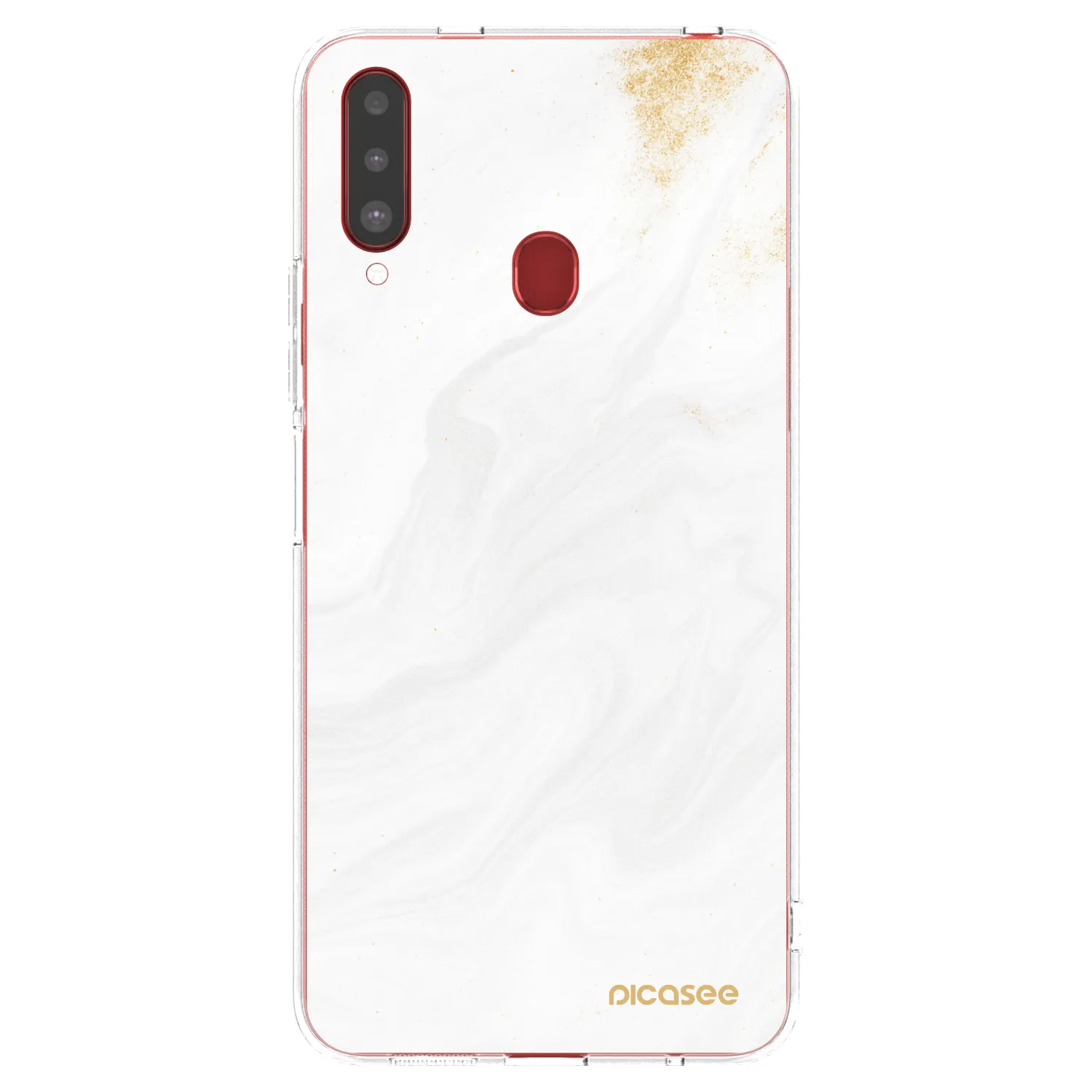 Picasee διαφανής θήκη σιλικόνης Samsung Galaxy A20s - White