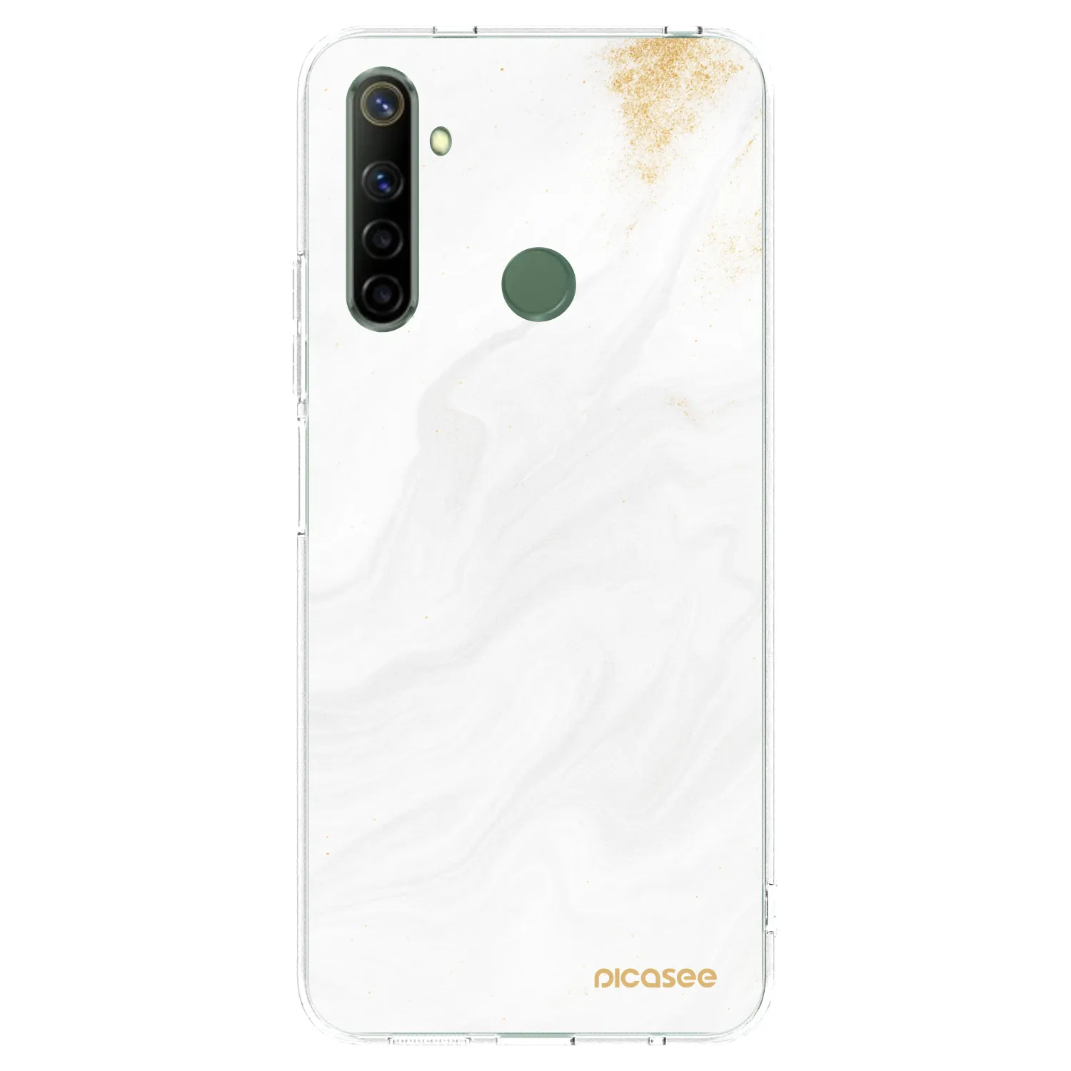 Picasee διαφανής θήκη σιλικόνης Realme 6i - White