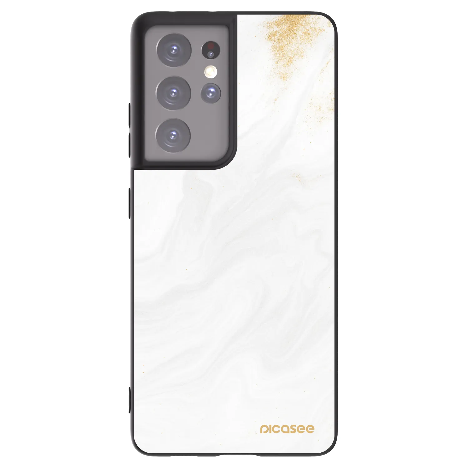 Picasee Μαύρη θήκη σιλικόνης για Samsung Galaxy S21 Ultra 5G G998B - White