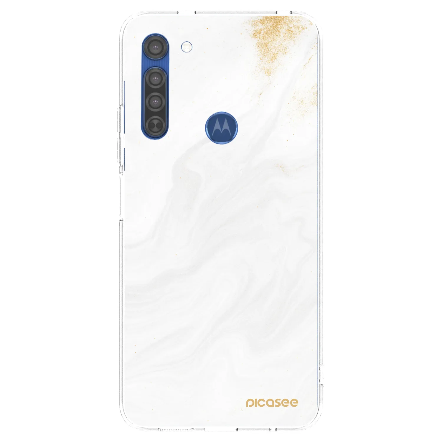 Picasee διαφανής θήκη σιλικόνης Motorola Moto G8 - White
