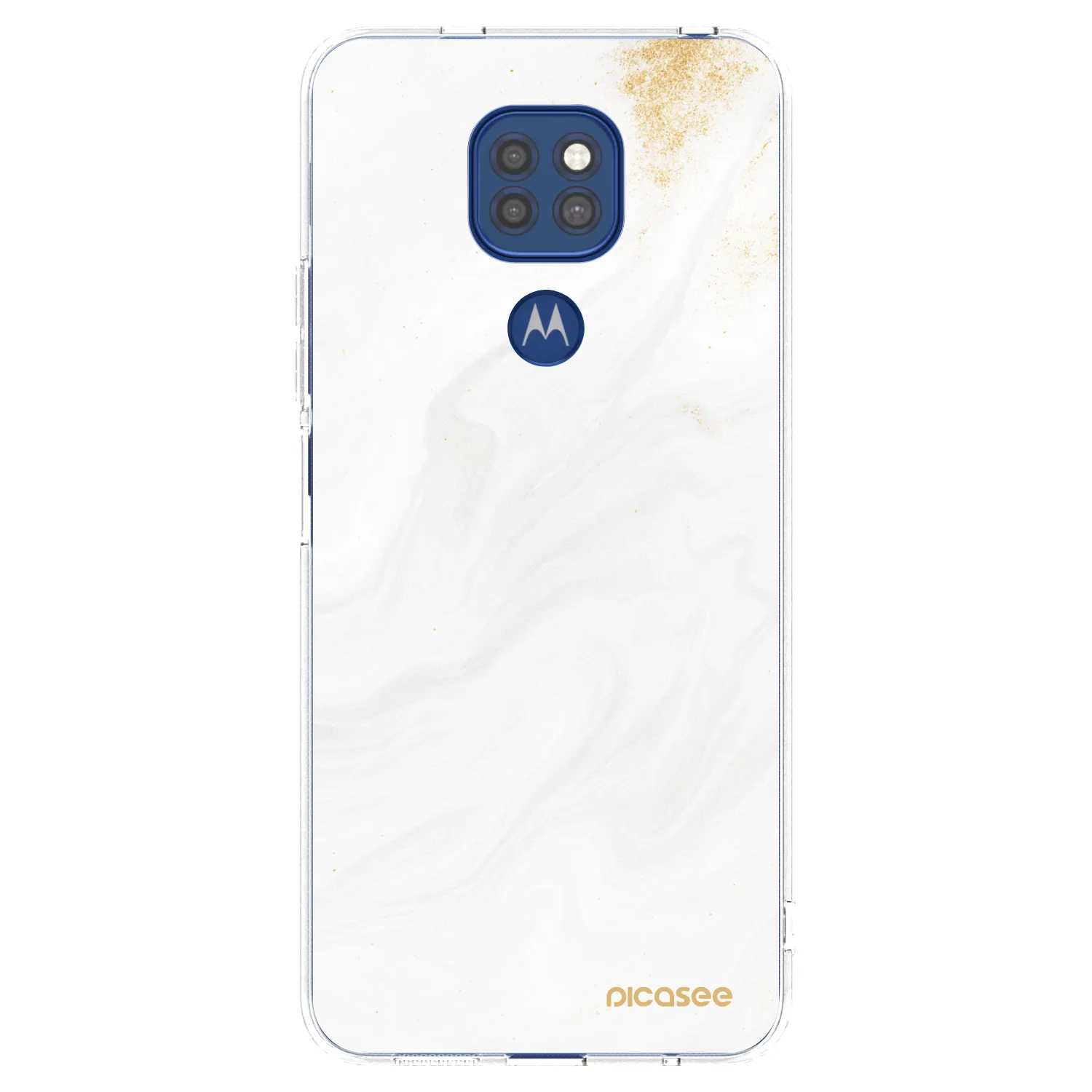 Picasee διαφανής θήκη σιλικόνης Motorola Moto G9 Play - White