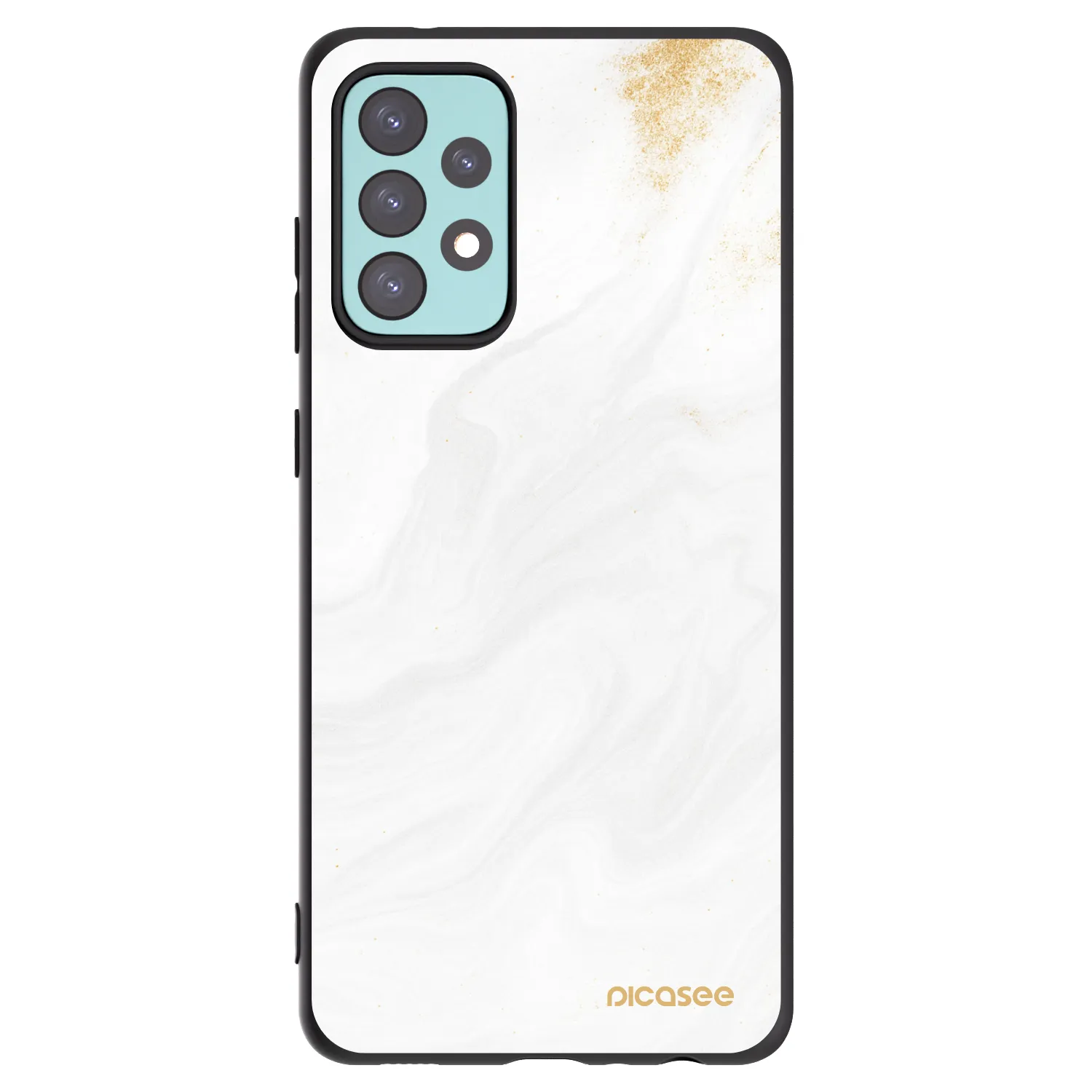 Picasee Μαύρη θήκη σιλικόνης για Samsung Galaxy A72 A725F - White