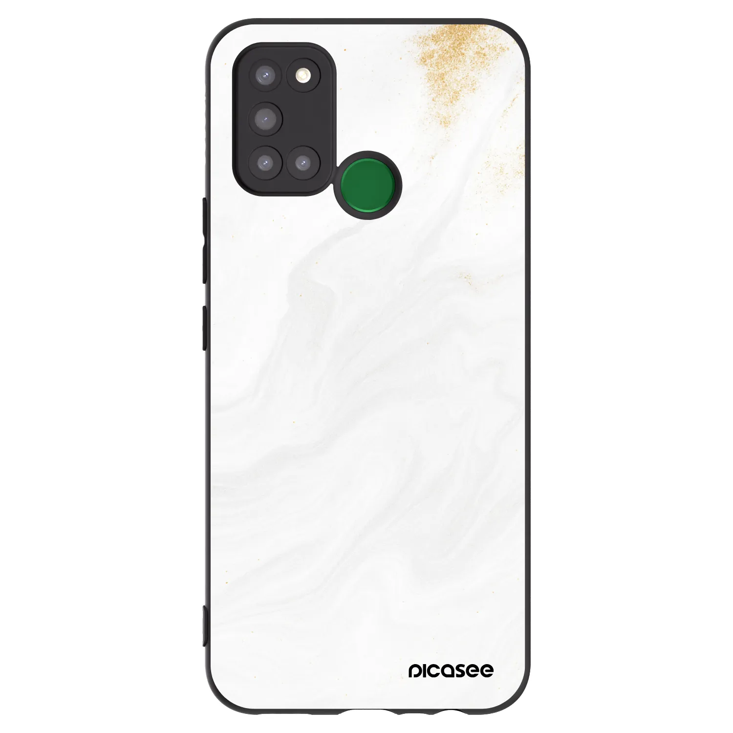 Picasee Μαύρη θήκη σιλικόνης για Realme 7i - White