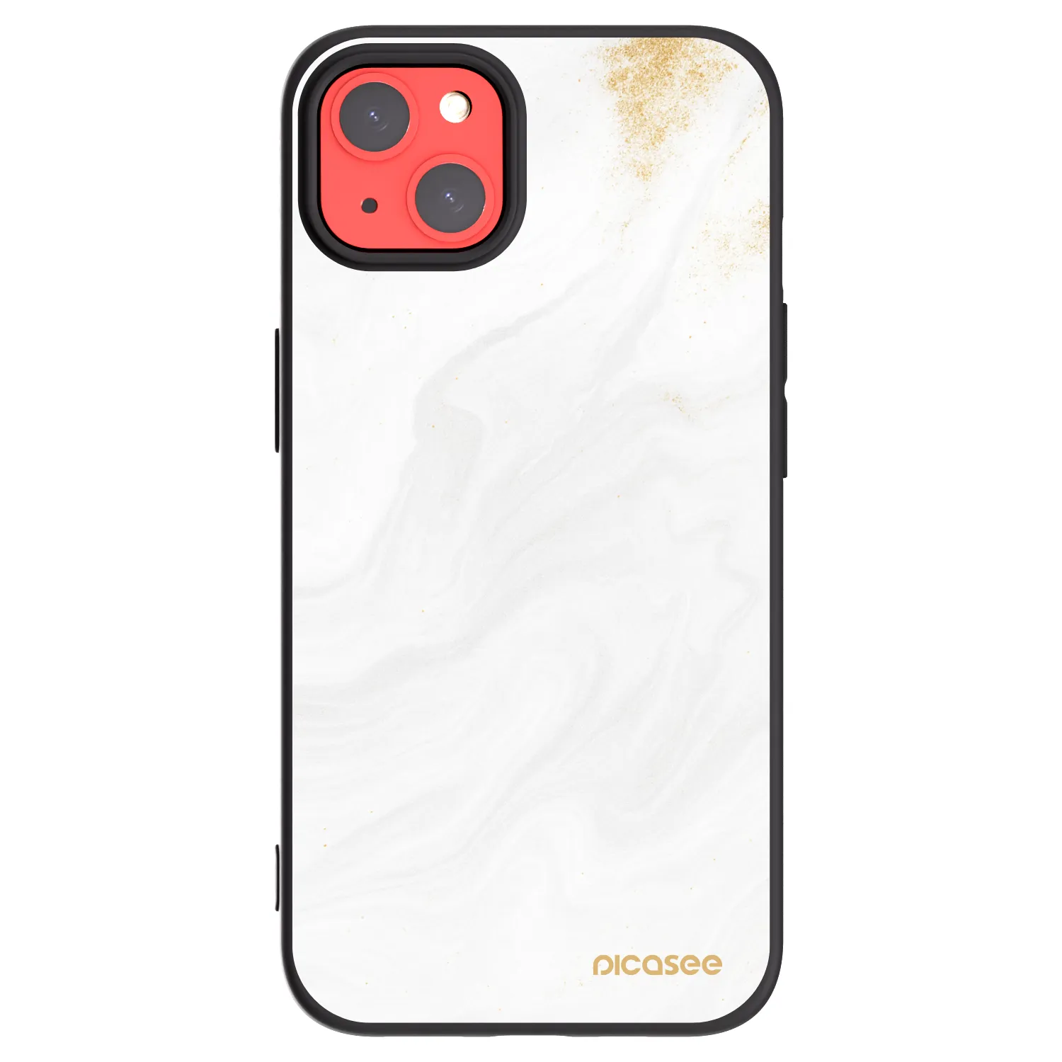 Picasee Μαύρη θήκη σιλικόνης για Apple iPhone 13 - White