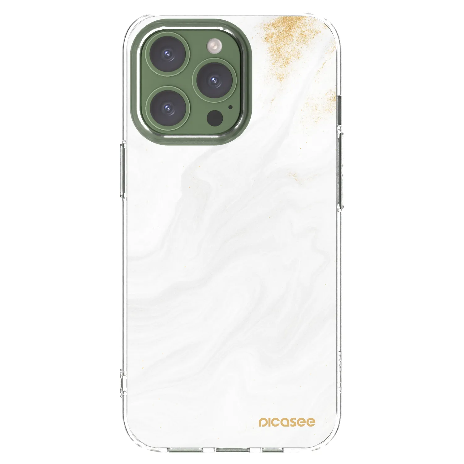 Picasee διαφανής θήκη σιλικόνης Apple iPhone 13 Pro - White