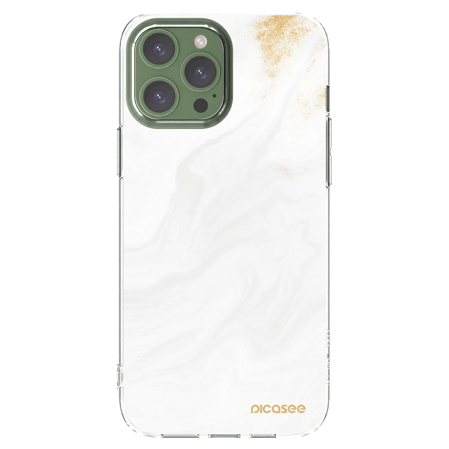 Picasee διαφανής θήκη σιλικόνης Apple iPhone 13 Pro Max - White