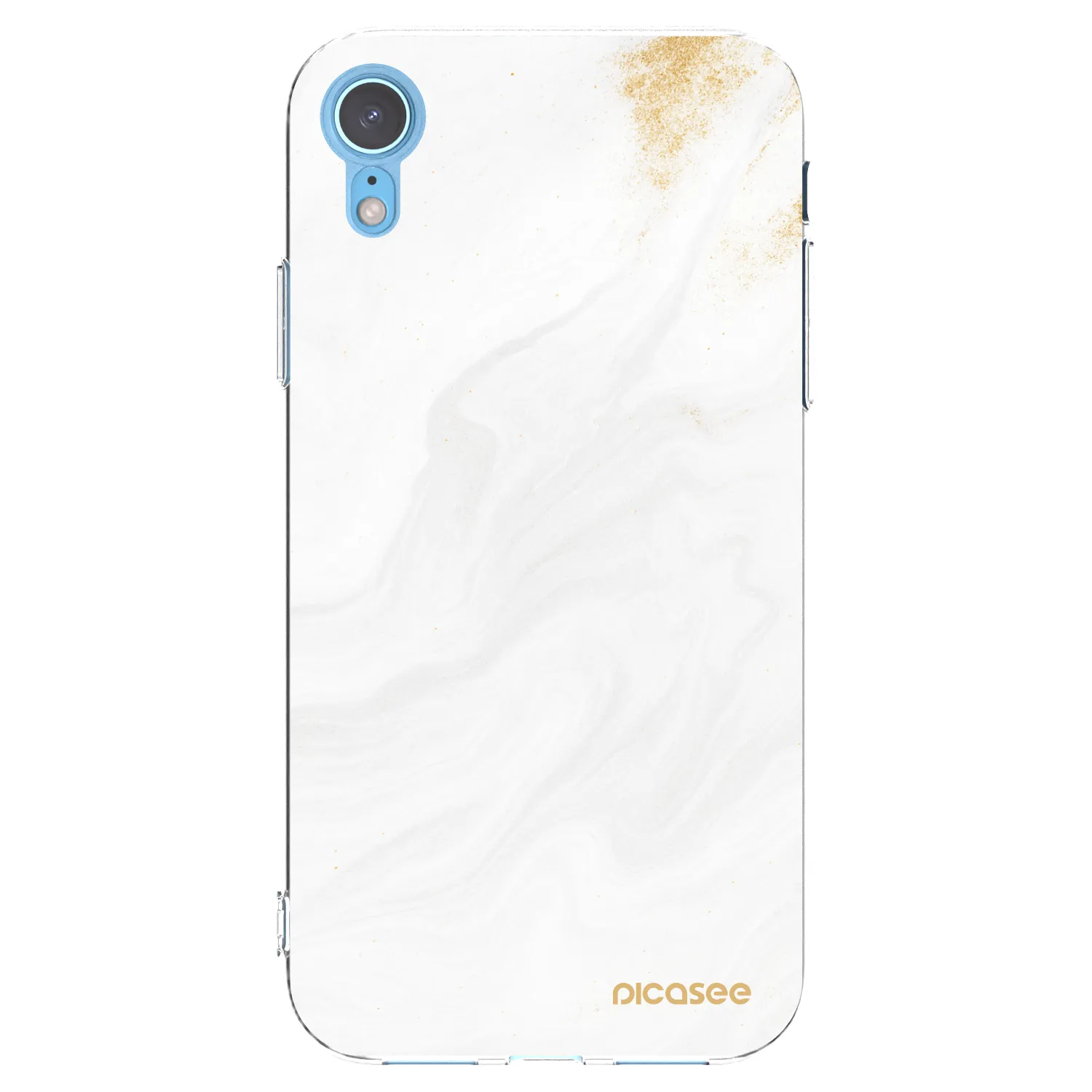 Picasee διαφανής θήκη σιλικόνης Apple iPhone XR - White