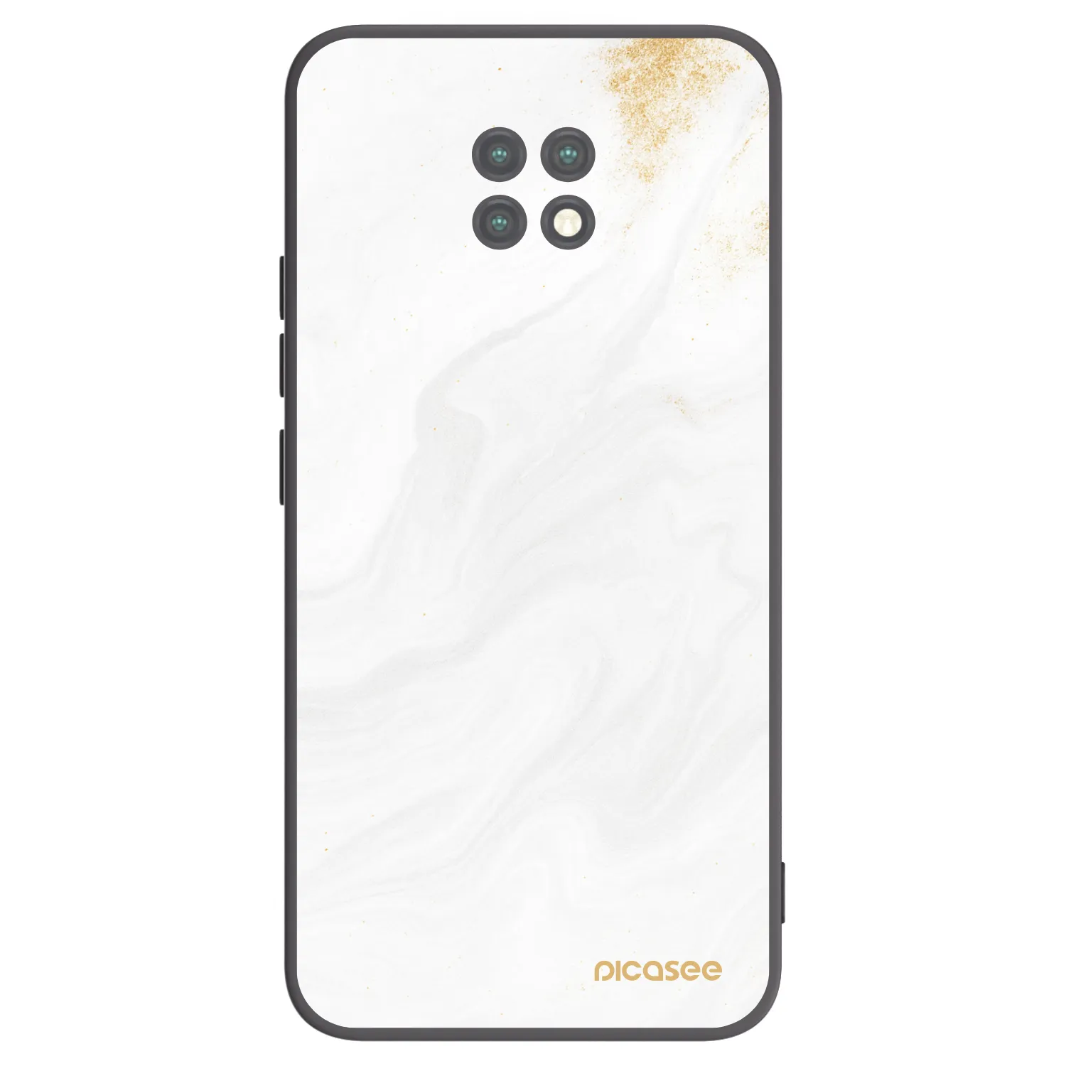 Picasee Μαύρη θήκη σιλικόνης για Xiaomi Redmi Note 9T - White