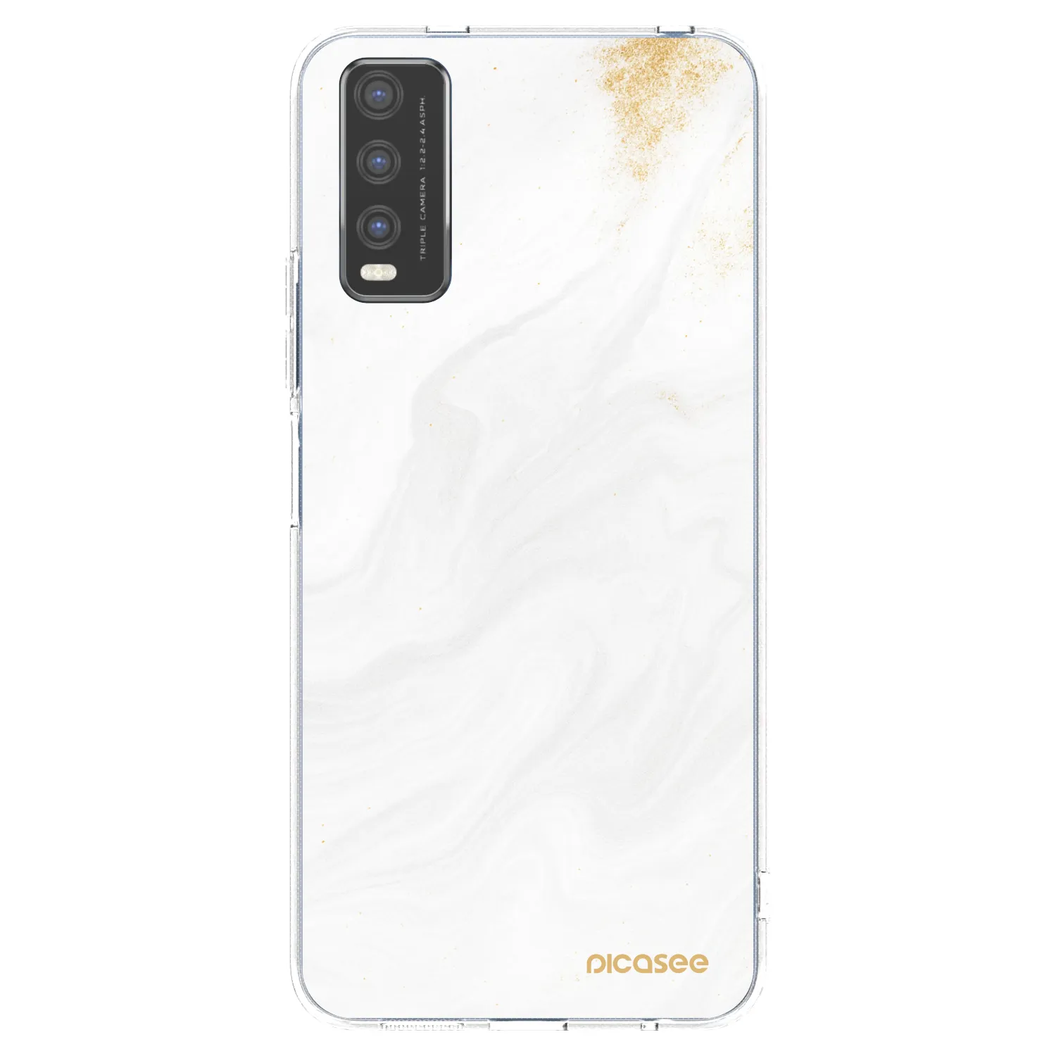 Picasee διαφανής θήκη σιλικόνης Vivo Y20s - White