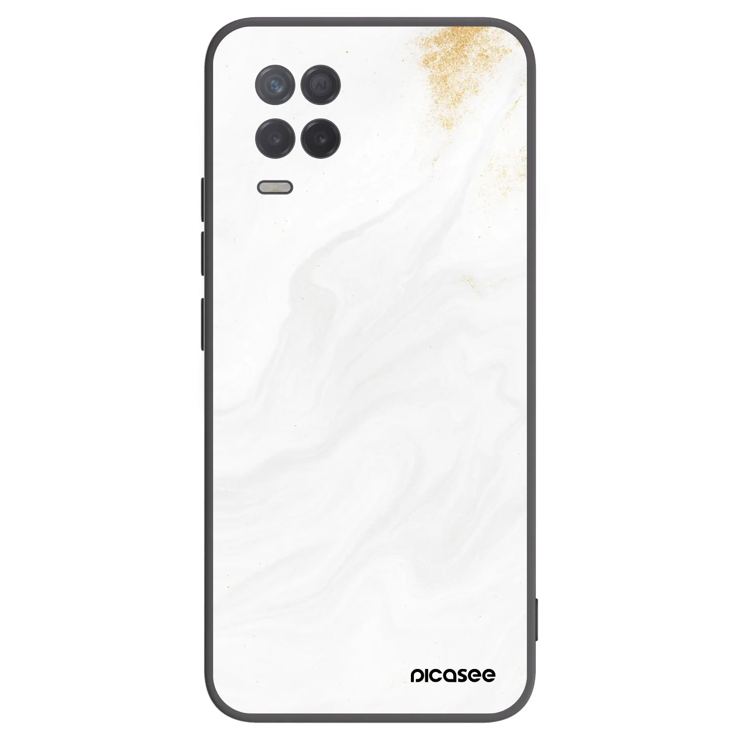 Picasee Μαύρη θήκη σιλικόνης για Realme 8 5G - White