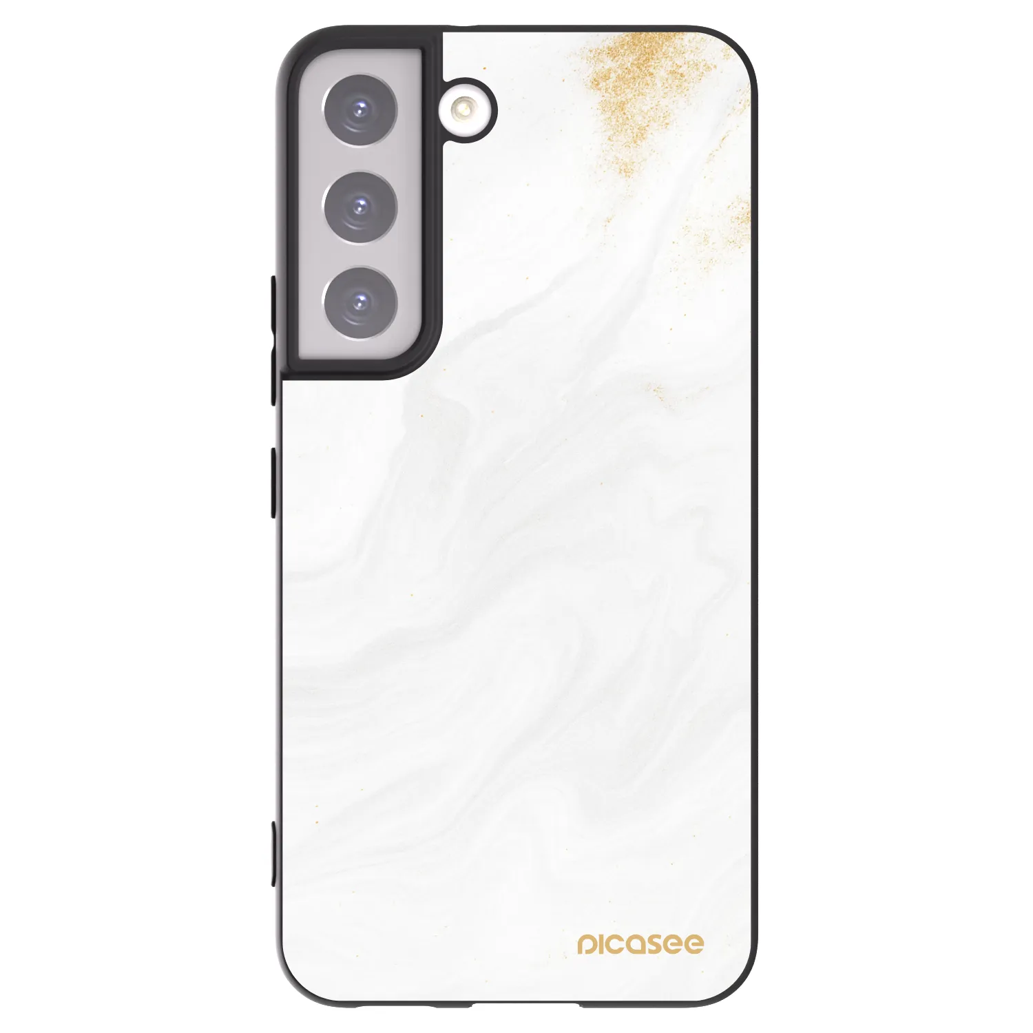 Picasee Μαύρη θήκη σιλικόνης για Samsung Galaxy S22 5G - White