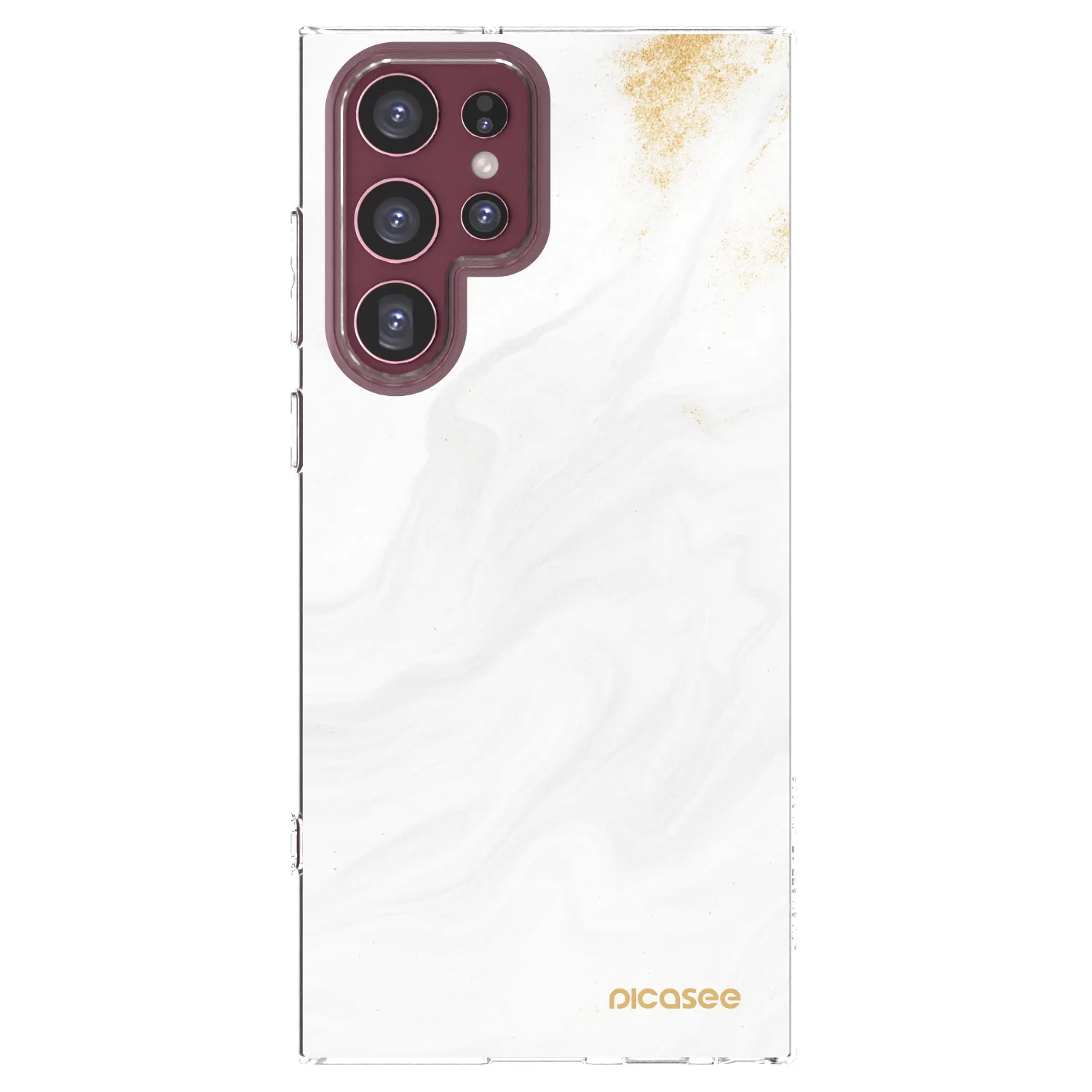 Picasee διαφανής θήκη σιλικόνης Samsung Galaxy S22 Ultra 5G - White