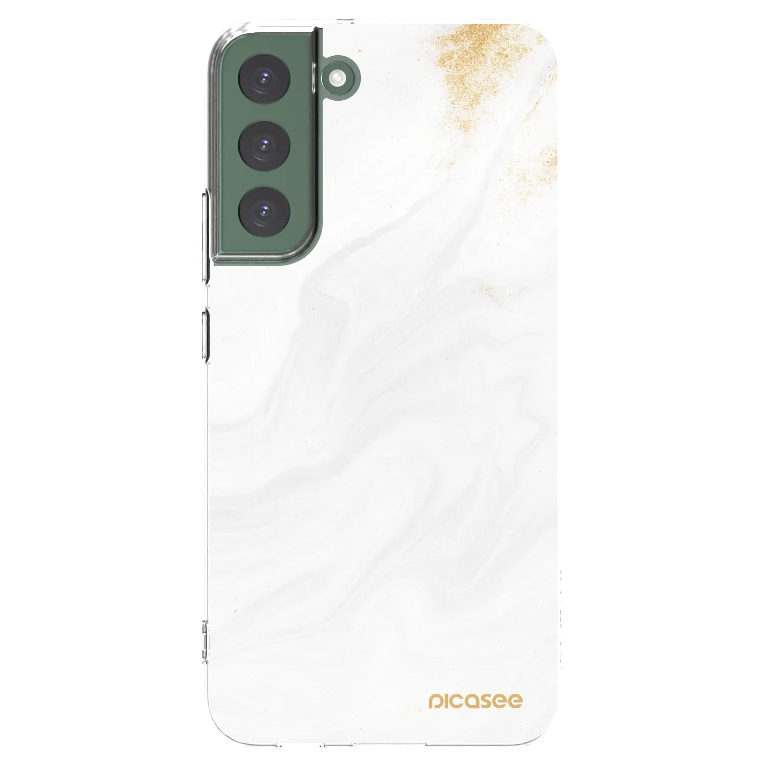 Picasee διαφανής θήκη σιλικόνης Samsung Galaxy S22+ 5G - White