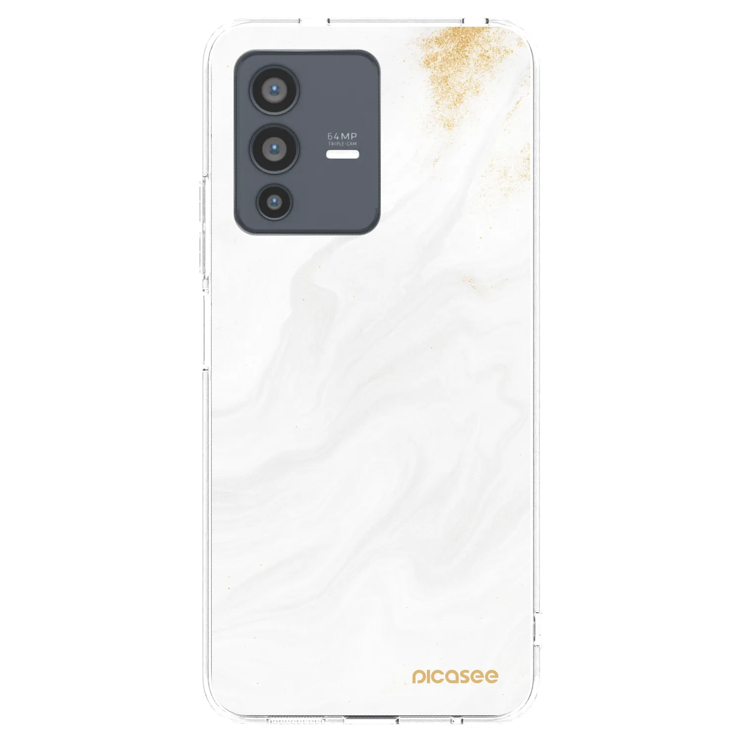 Picasee διαφανής θήκη σιλικόνης Vivo V23 5G - White