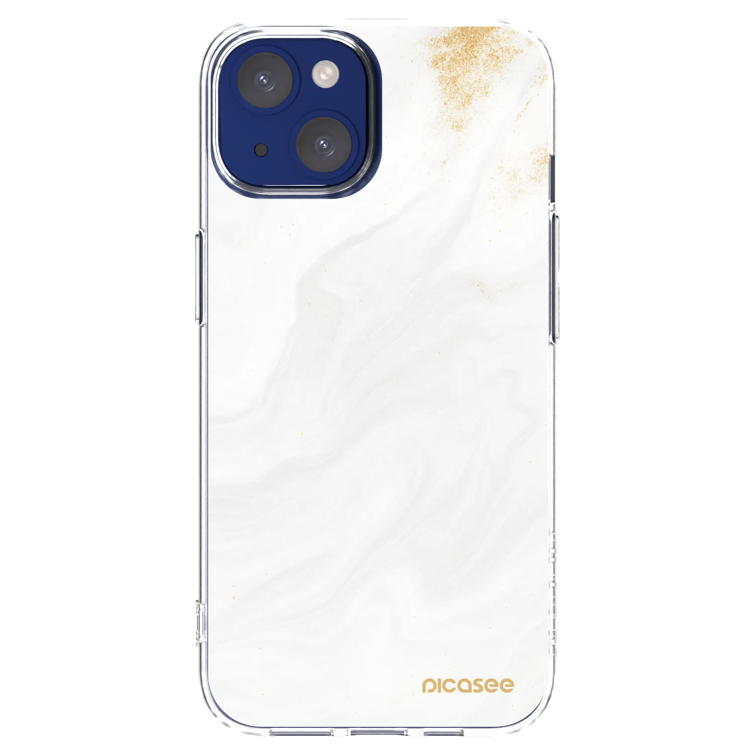 Picasee διαφανής θήκη σιλικόνης Apple iPhone 14 - White
