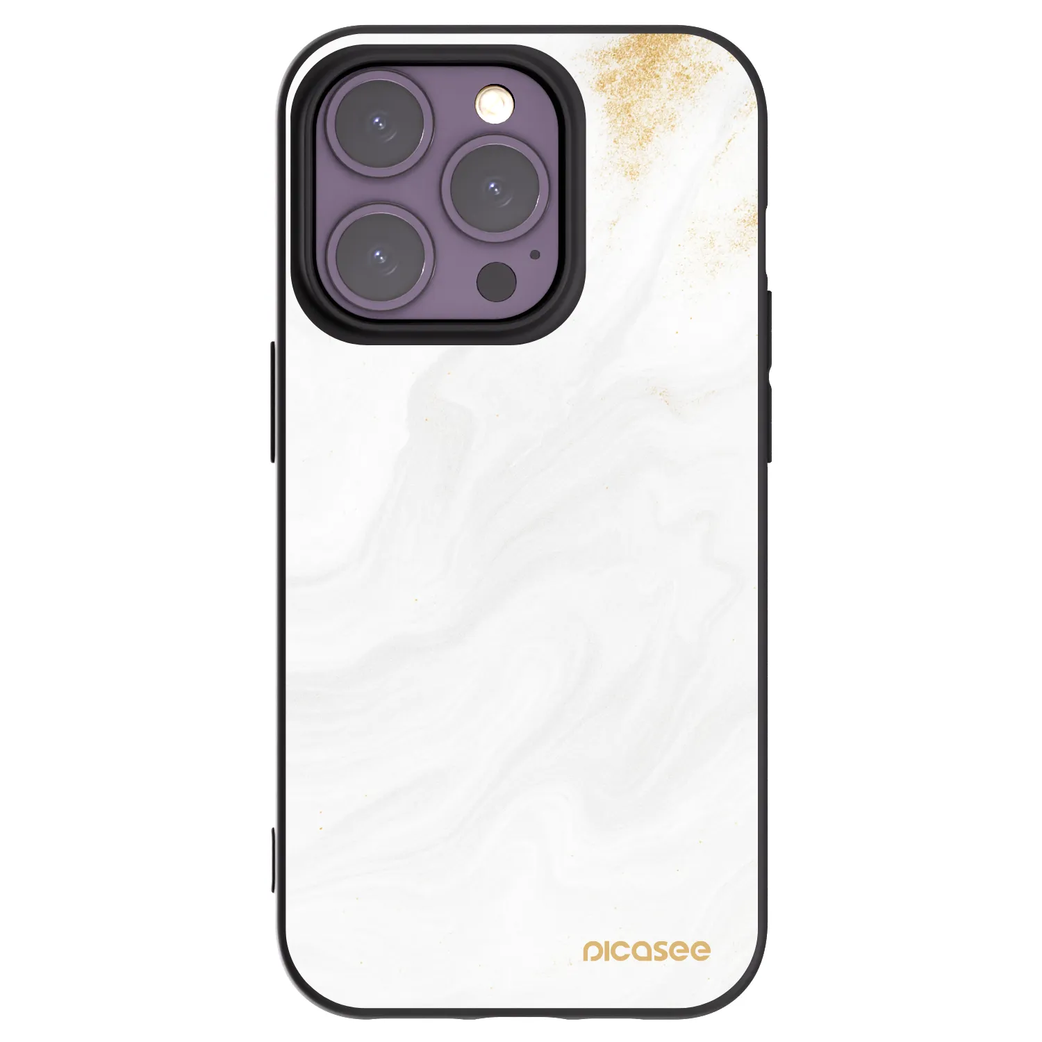 Picasee Μαύρη θήκη σιλικόνης για Apple iPhone 14 Pro - White
