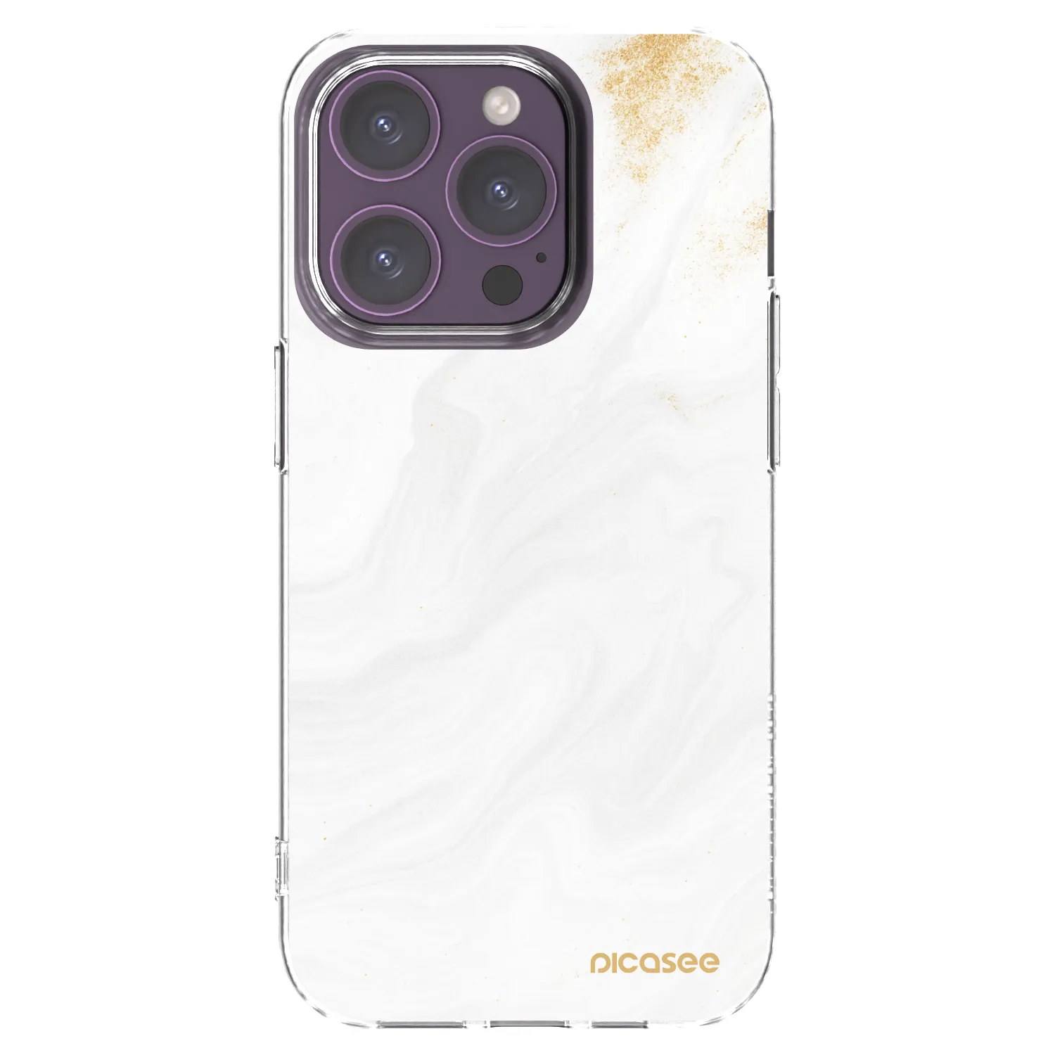 Picasee διαφανής θήκη σιλικόνης Apple iPhone 14 Pro - White