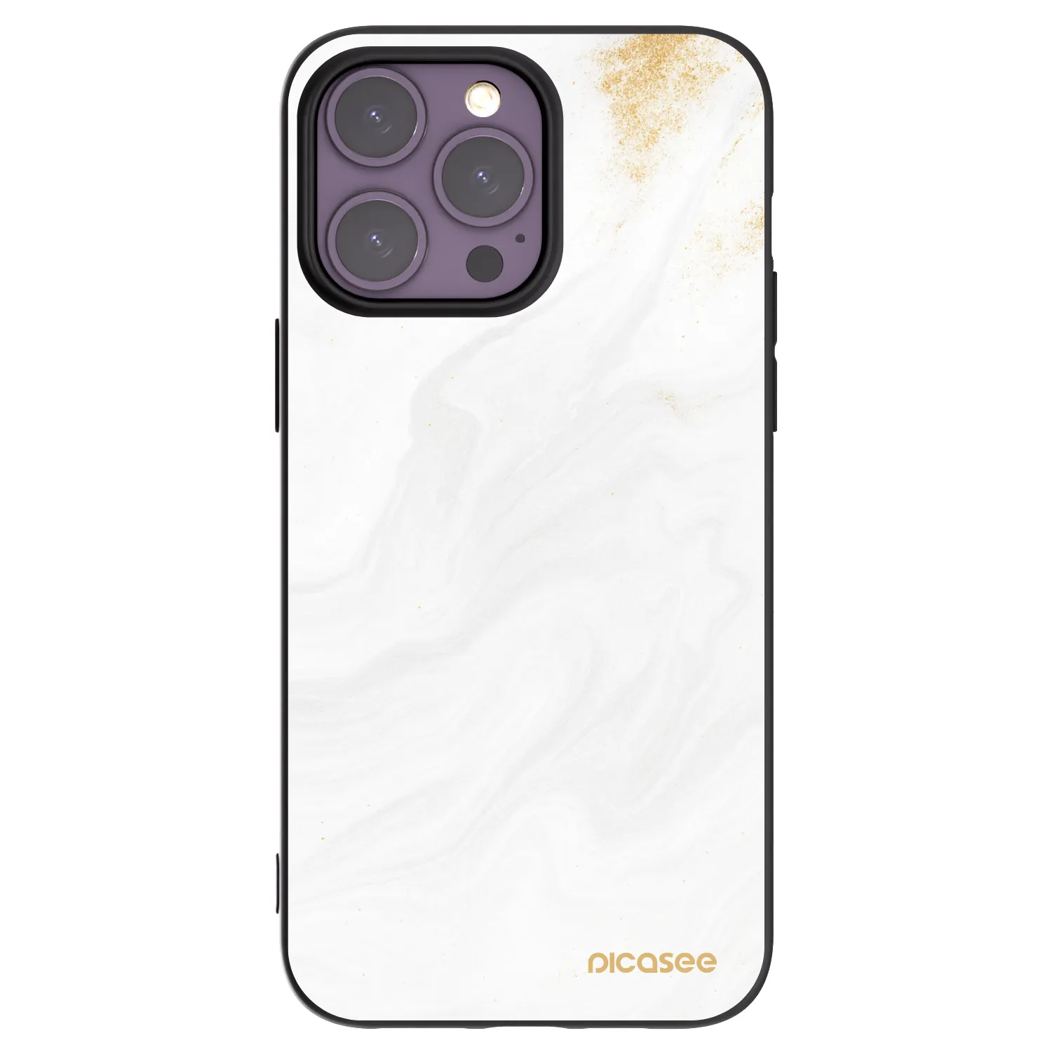 Picasee Μαύρη θήκη σιλικόνης για Apple iPhone 14 Pro Max - White