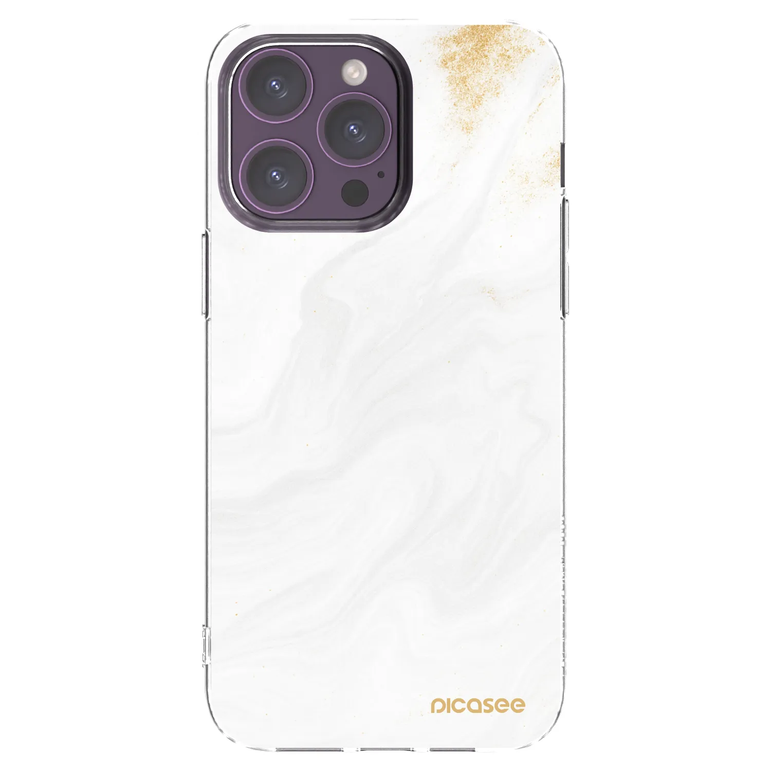 Picasee διαφανής θήκη σιλικόνης Apple iPhone 14 Pro Max - White