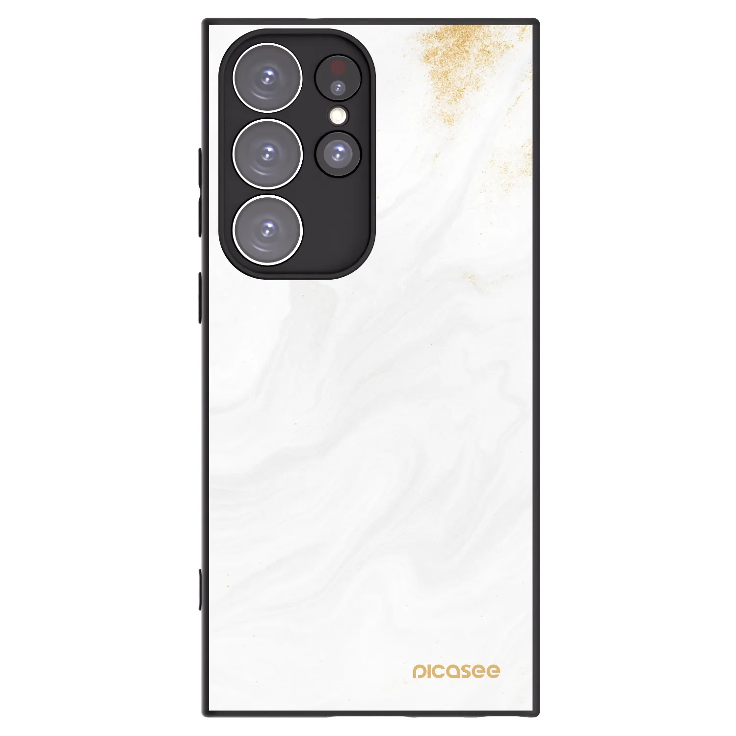 Picasee Μαύρη θήκη σιλικόνης για Samsung Galaxy S23 Ultra 5G - White
