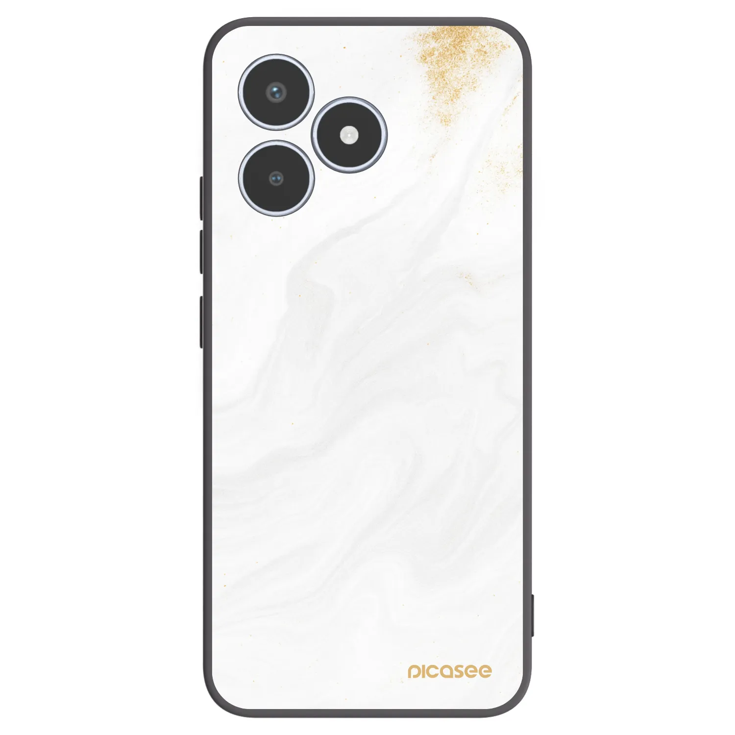 Picasee Μαύρη θήκη σιλικόνης για Realme C53 - White