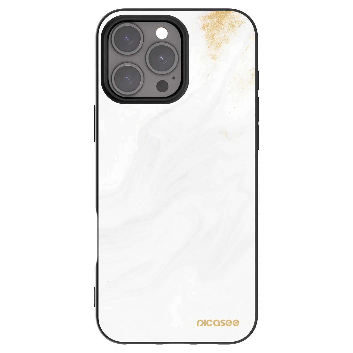 Picasee Μαύρη θήκη σιλικόνης για Apple iPhone 16 Pro Max - White