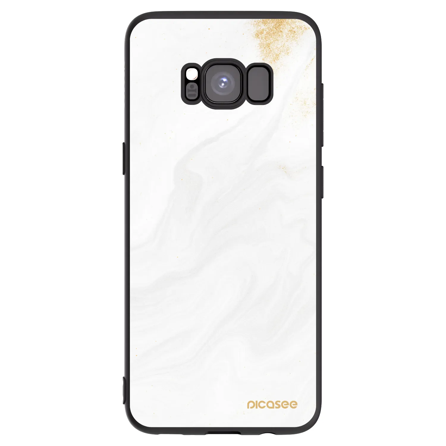 Picasee Μαύρη θήκη σιλικόνης για Samsung Galaxy S8 G950F - White