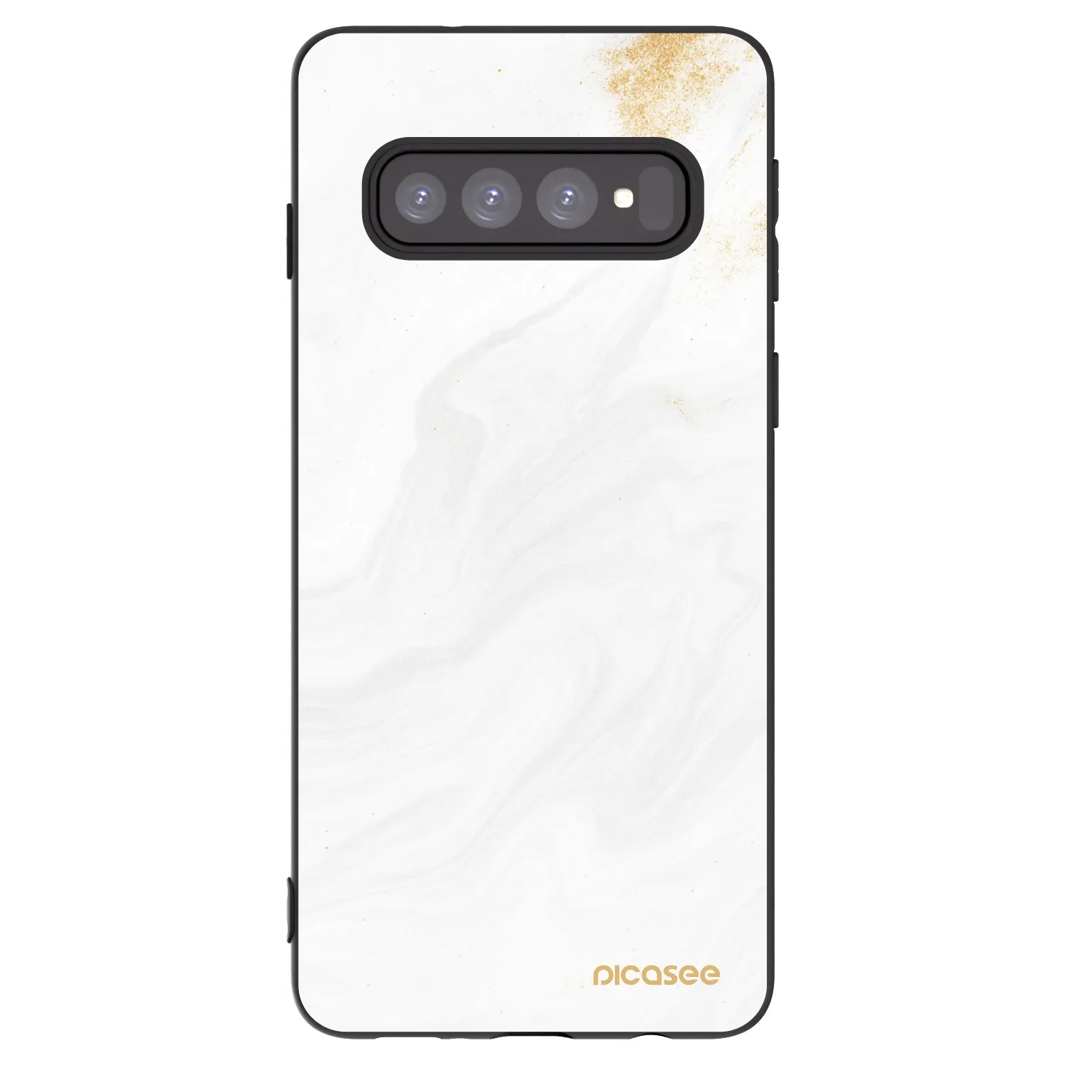 Picasee Μαύρη θήκη σιλικόνης για Samsung Galaxy S10 G973 - White
