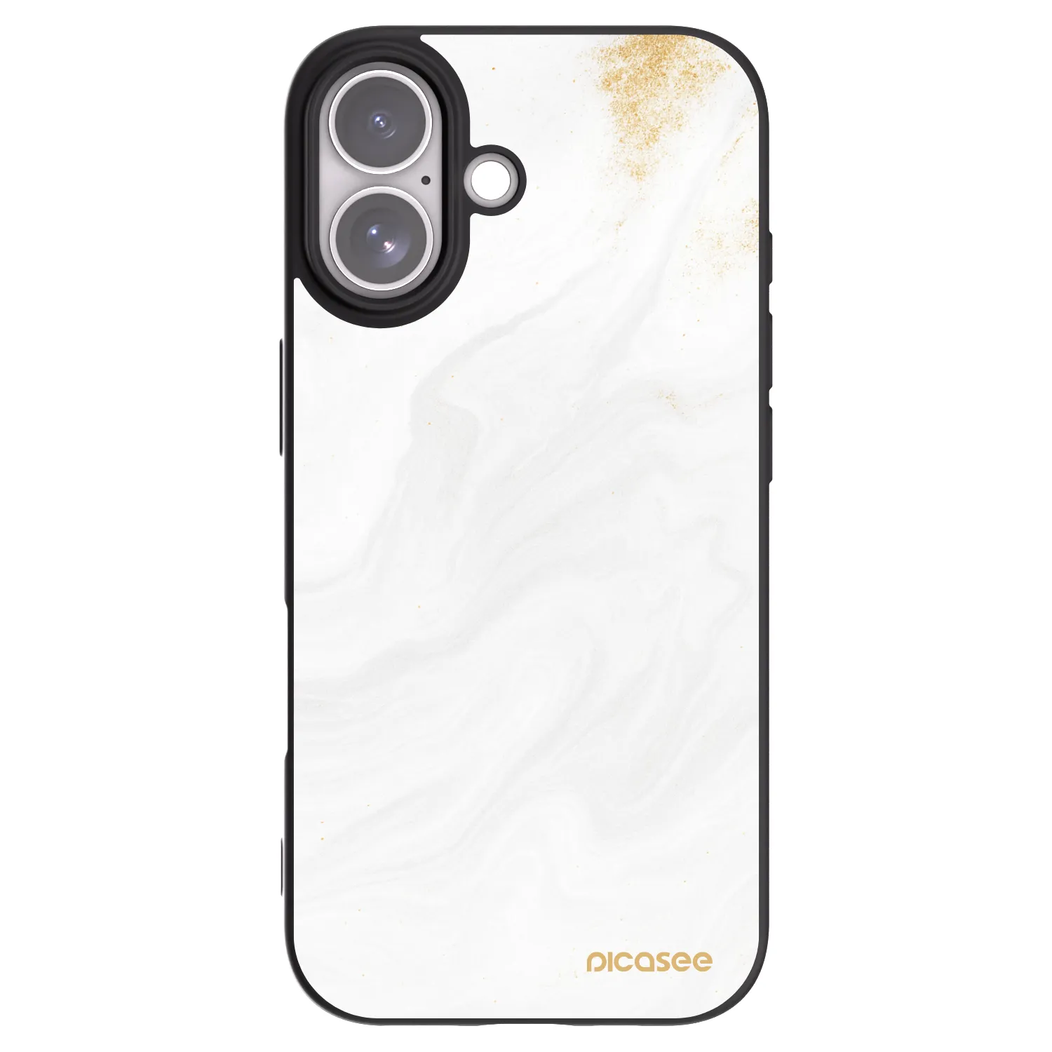 Picasee Μαύρη θήκη σιλικόνης για Apple iPhone 17 - White