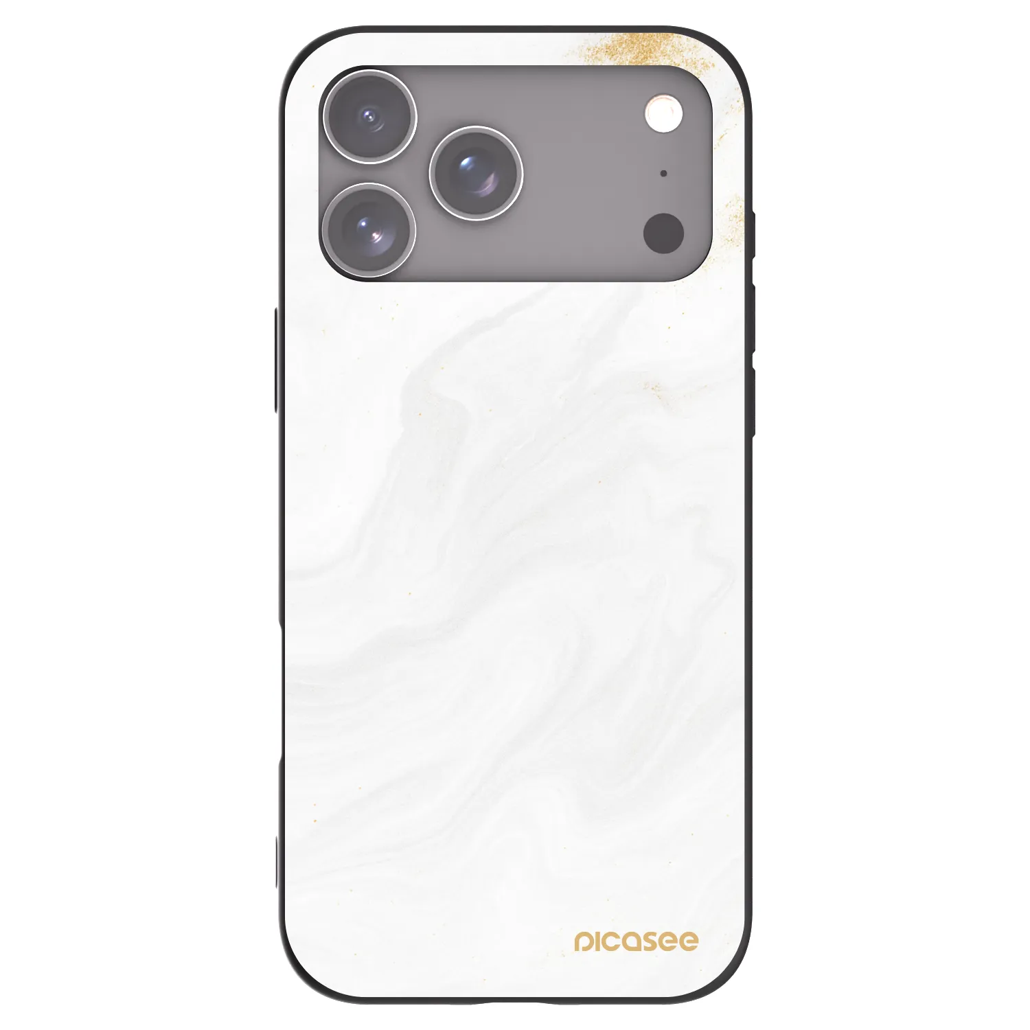 Picasee Μαύρη θήκη σιλικόνης για Apple iPhone 17 Pro Max - White