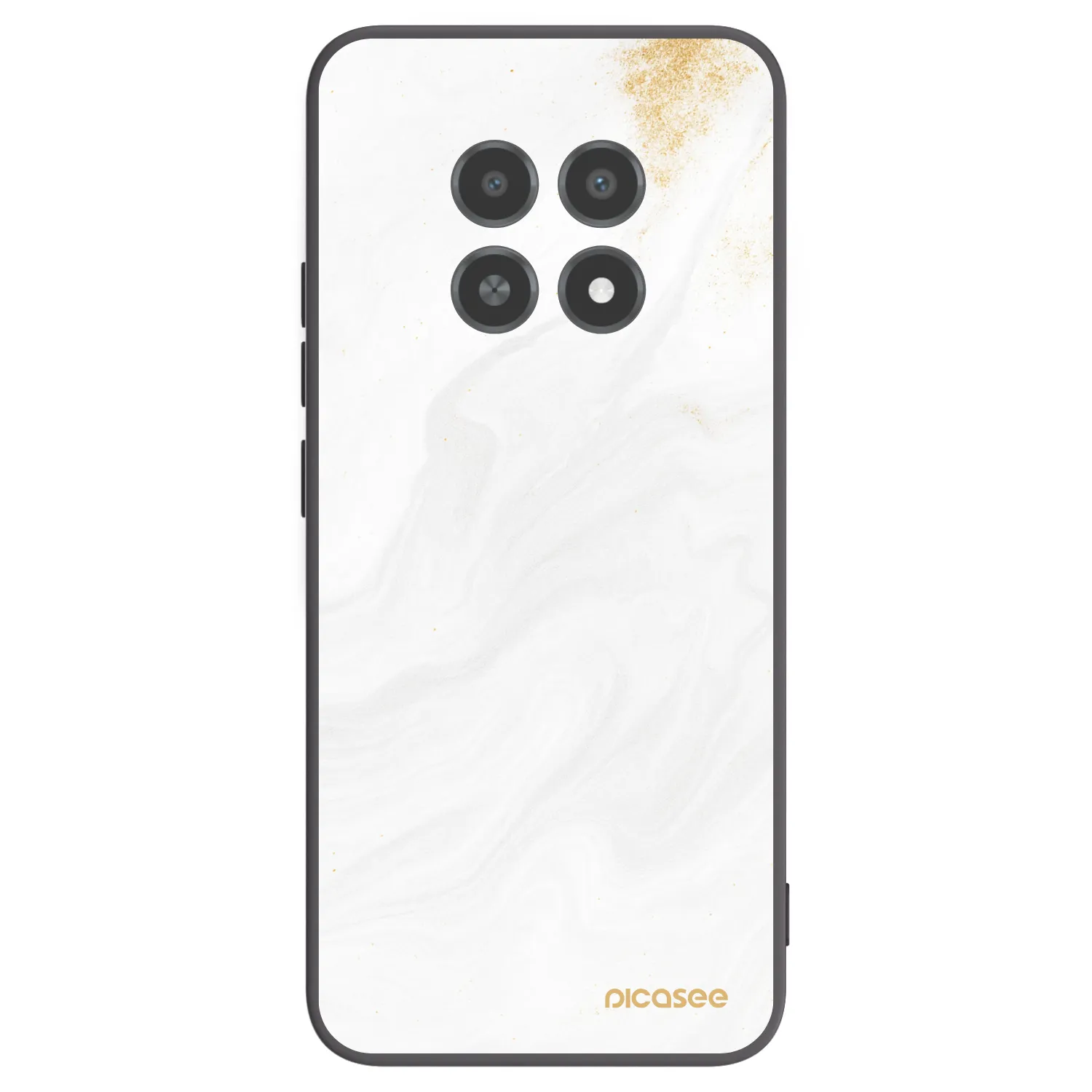 Picasee Μαύρη θήκη σιλικόνης για Realme 12X - White