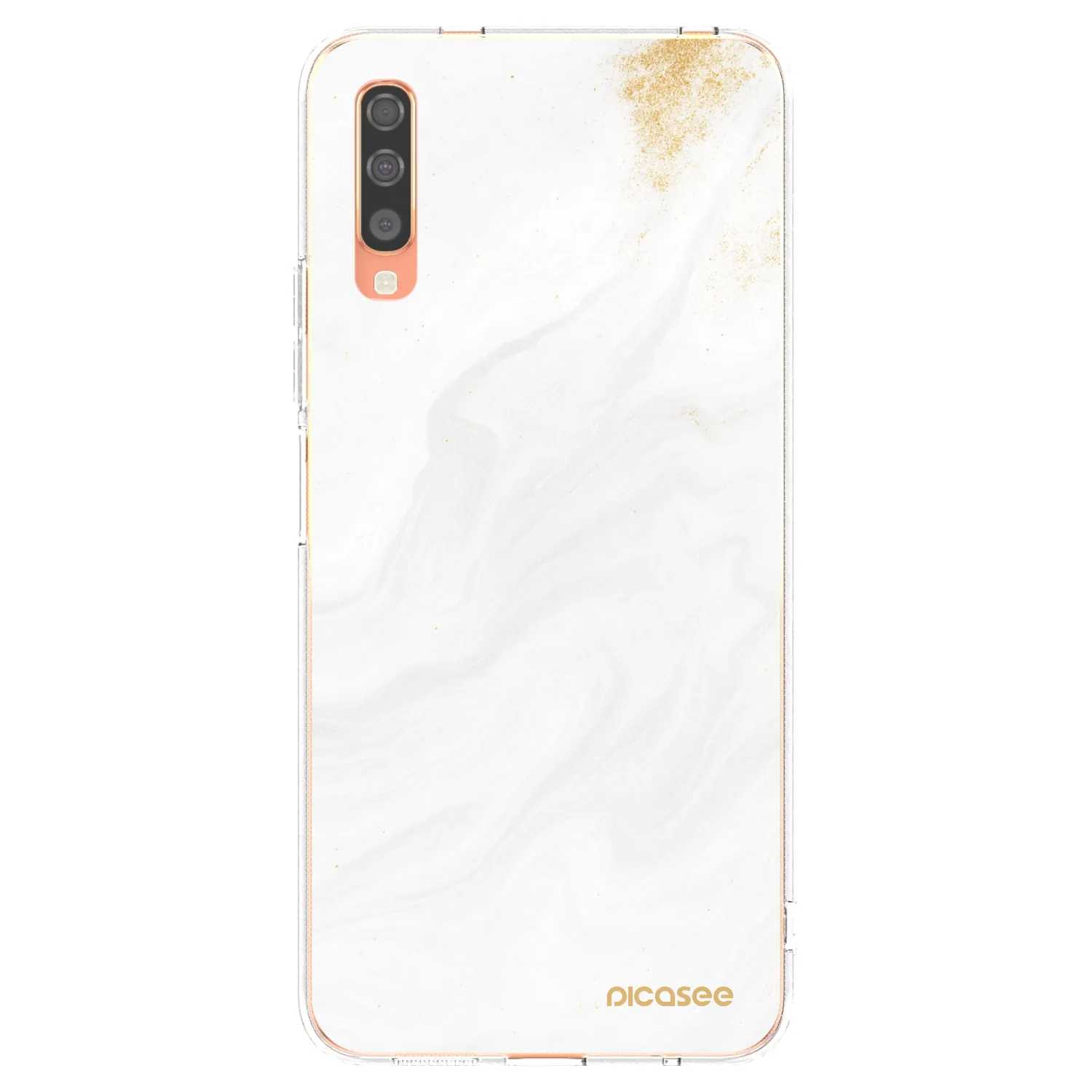 Picasee διαφανής θήκη σιλικόνης Samsung Galaxy A70 A705F - White