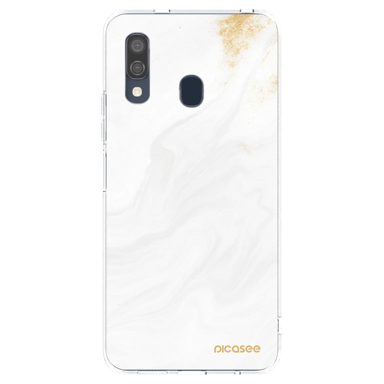Picasee διαφανής θήκη σιλικόνης Samsung Galaxy A40 A405F - White
