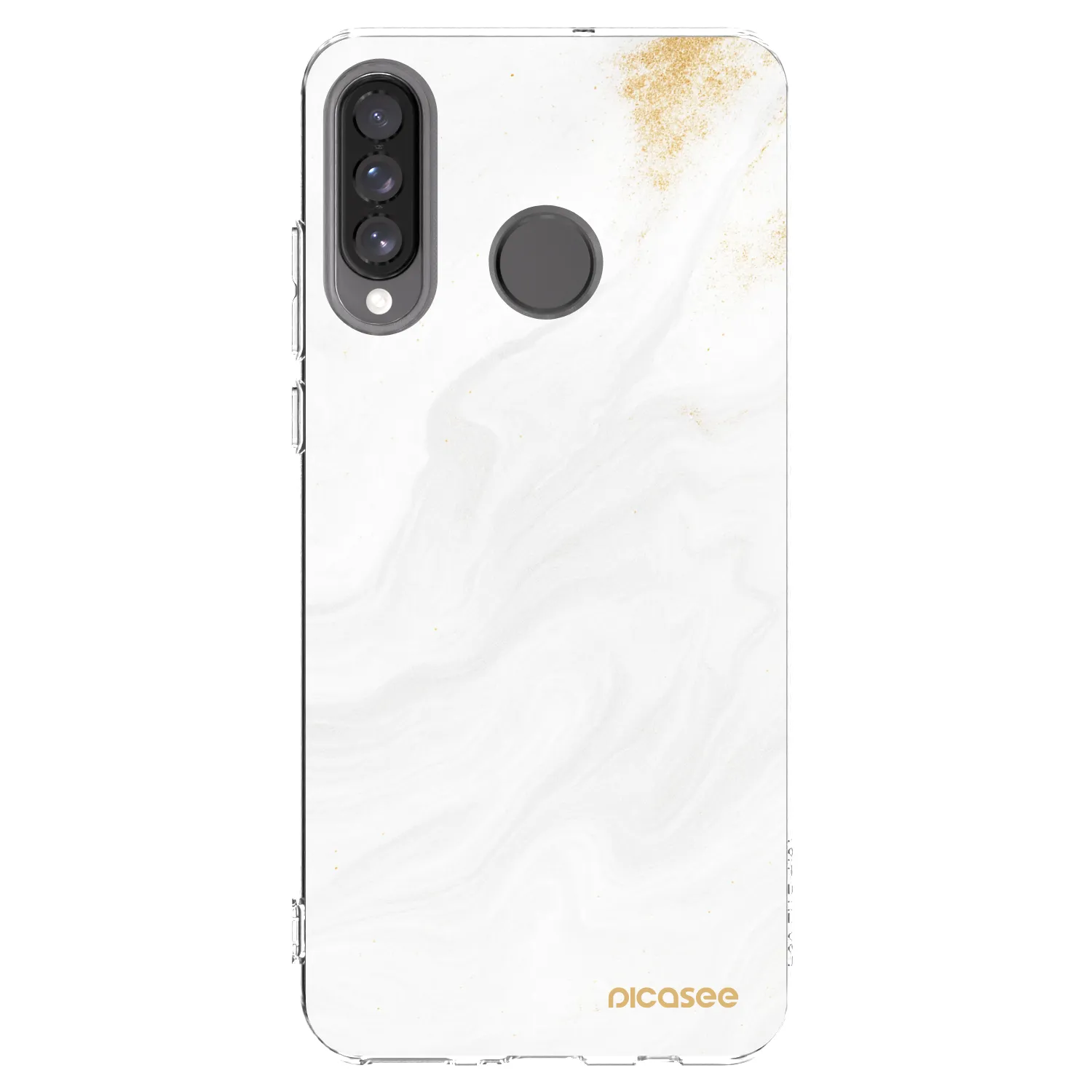 Picasee διαφανής θήκη σιλικόνης Huawei P30 Lite - White