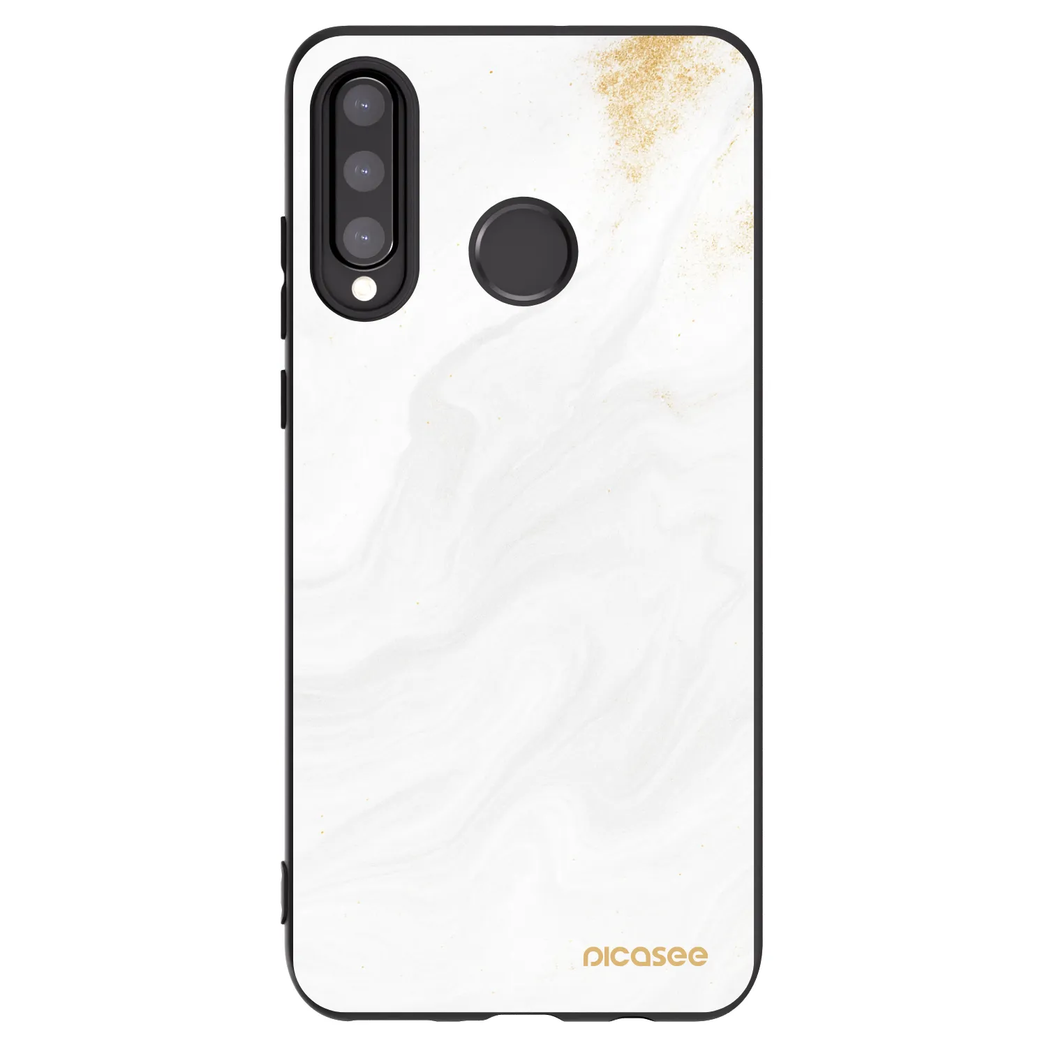 Picasee Μαύρη θήκη σιλικόνης για Huawei P30 Lite - White